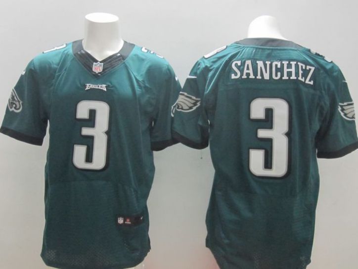 NFL Philadelphia Eagles #3 Sanchez green elite jersey